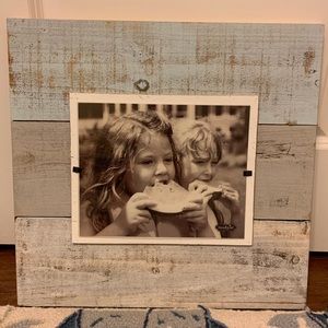 Blue, Grey and White Picture Frame